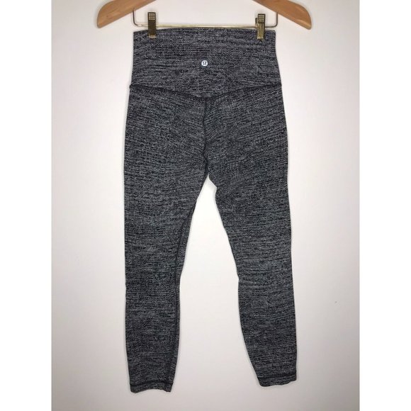 Lululemon Women's Size 6 Align Pant II 25 Black Gray Leggings - Picture 5 of 7